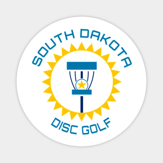 South Dakota Disc Golf - State Flag Light Magnet by grahamwilliams